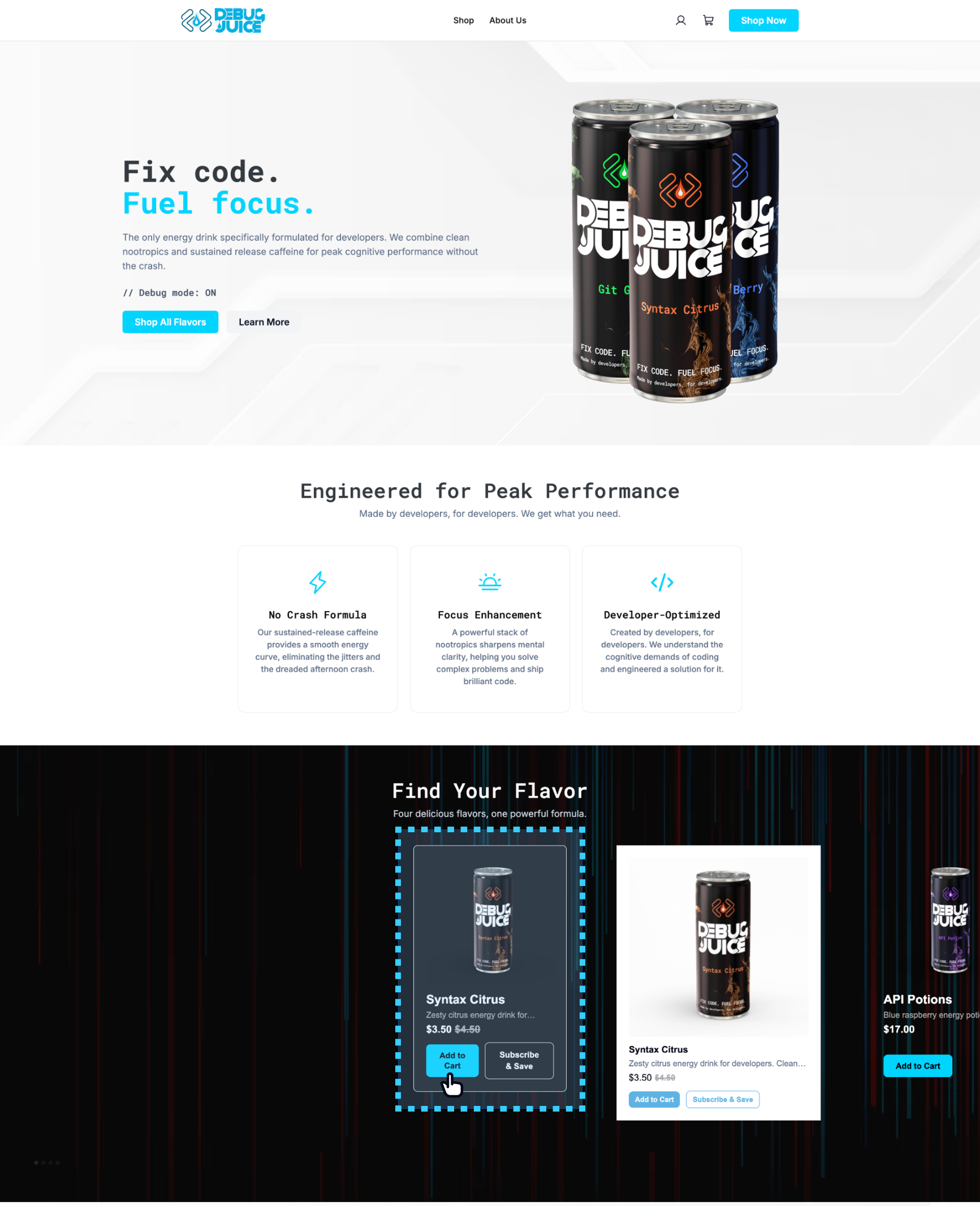 Single Product Card screenshot
